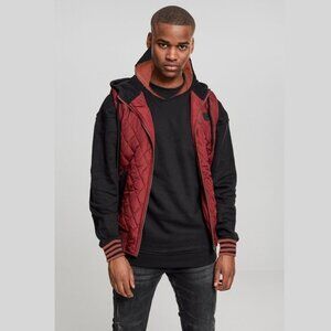 Society of One black maroon contrast hood pullover hoodie Sz 5XLT